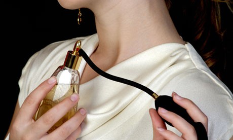 woman applying perfume 009