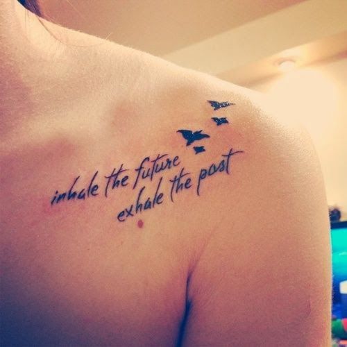 shoulder tattoo quote