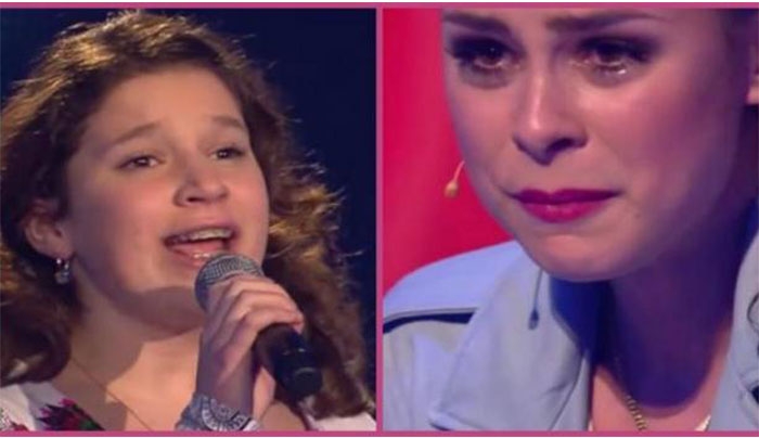 Έκανε την κριτή του The Voice kids να κλάψει με τη φωνή της! (Βίντεο)