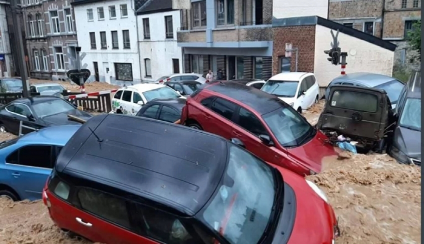 Νέες καταστροφικές πλημμύρες στο Βέλγιο - Ορμητικοί χείμαρροι και μεγάλες ζημιές στην πόλη Ντυνάν