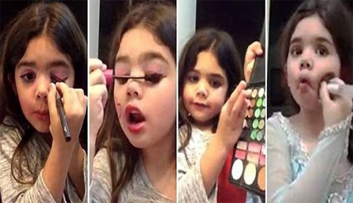 5χρονη δίνει συμβουλές μακιγιάζ στο youtube (Video)