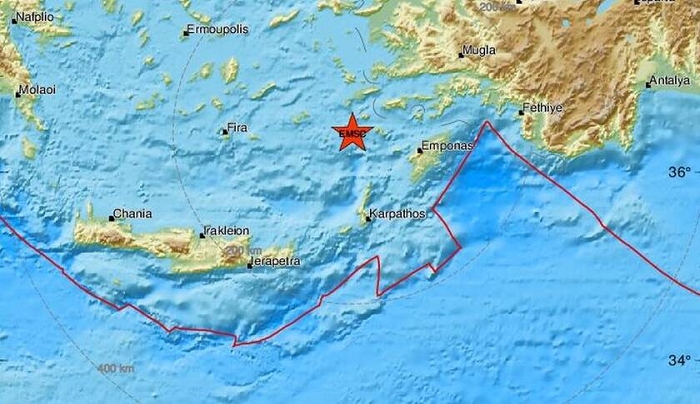 Νέος σεισμός 4,2 R κοντά σε Νίσυρο και Τήλο