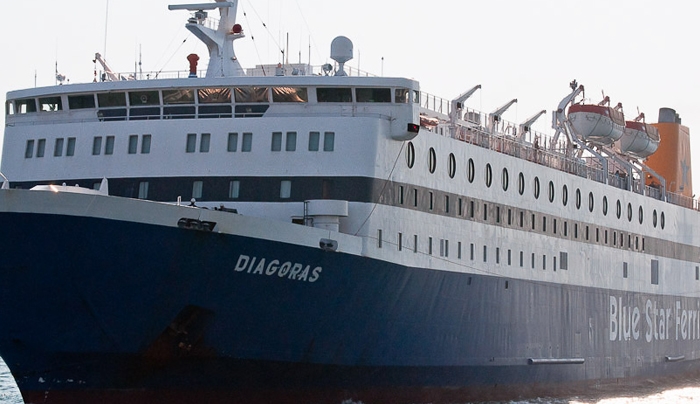 Πολύ κακό για το τίποτα το χθεσινό περιστατικό “τρομοκρατίας” στο πλοίο της Bluestar DIAGORAS
