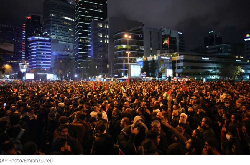 Κωνσταντινούπολη: Νέα διαδήλωση μπροστά στο προξενείο του Ισραήλ