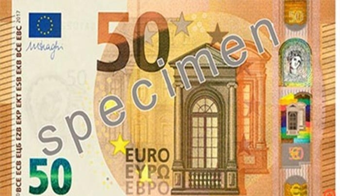 Πρεμιέρα σήμερα για το νέο 50ευρω - Ποια είναι τα χαρακτηριστικά γνησιότητάς του [photos &amp; vid]