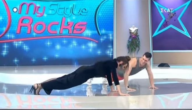 My style rocks - Η Μαγγίρα κάνει push-ups με τα ψηλοτάκουνα - BINTEO