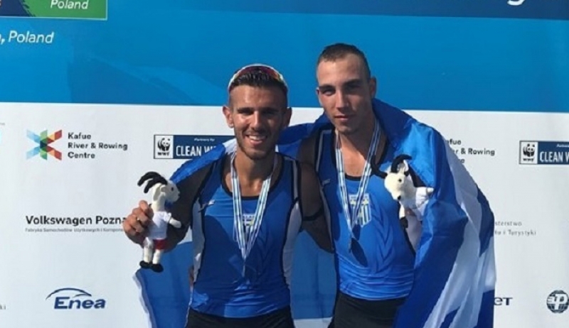 Δεύτεροι στον κόσμο Παπακωνσταντίνου και Μαρόκος! Ασημένιο μετάλλιο στο Παγκόσμιο Κωπηλασίας U23