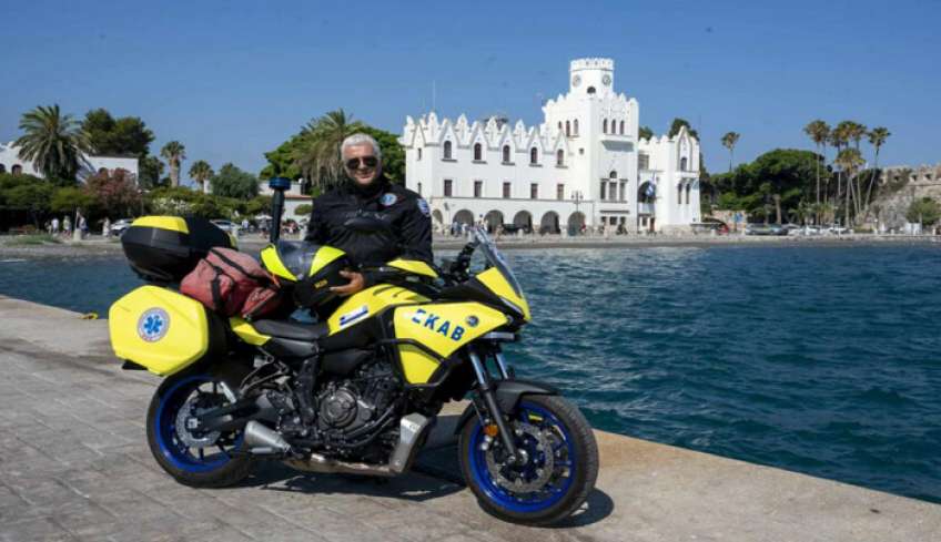Ευχαριστήριο του μοτοσικλετιστή ταχείας ανταπόκρισης του ΕΚΑΒ Μιχάλη Κυπραίου