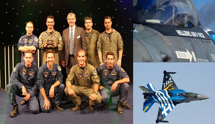 Άλλο ένα βραβείο για την Πολεμική μας Αεροπορία όπου το F-16 ΖΕΥΣ μάγεψε στην Βρετανία! (βίντεο)