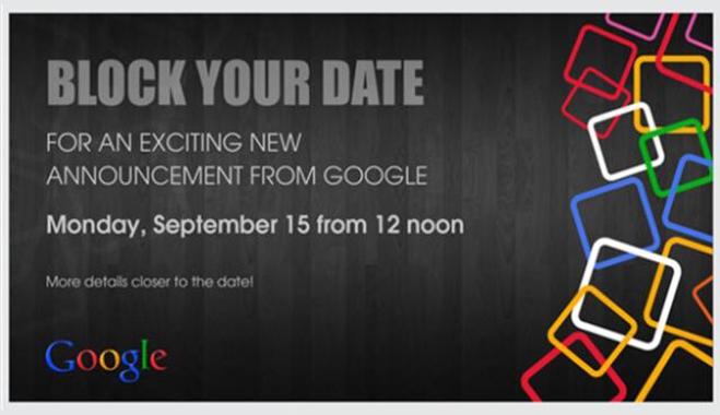 Google Event στην Ινδία στις 15 Σεπτεμβρίου
