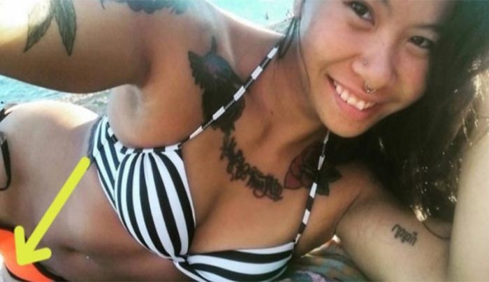 Αυτή η 23-χρονη βγάζει μία selfie με το μπικίνι της. Όταν κοιτάξαμε ΚΑΛΥΤΕΡΑ…Παγώσαμε!