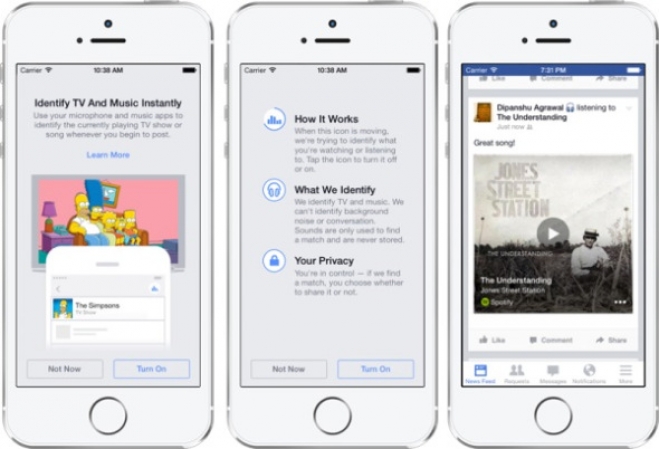 Facebook: Νέα λειτουργία αναγνώρισης μουσικής/ταινιών/TV Shows τύπου σε Android/iOS