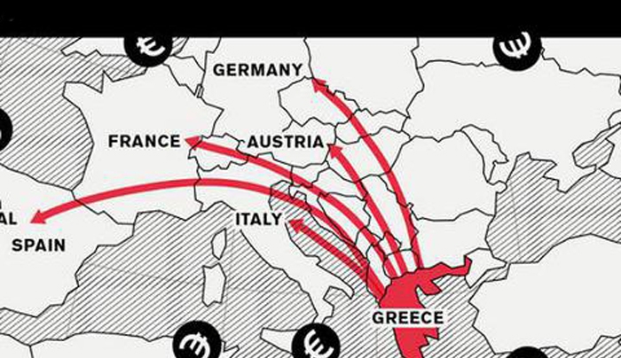 Bloomberg: Η Ελλάδα στον παγκόσμιο «χάρτη της κόλασης» για το 2015