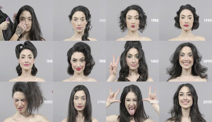 Τα πρότυπα της γυναικείας ομορφιάς από το 1910 μέχρι σήμερα (VIDEO)