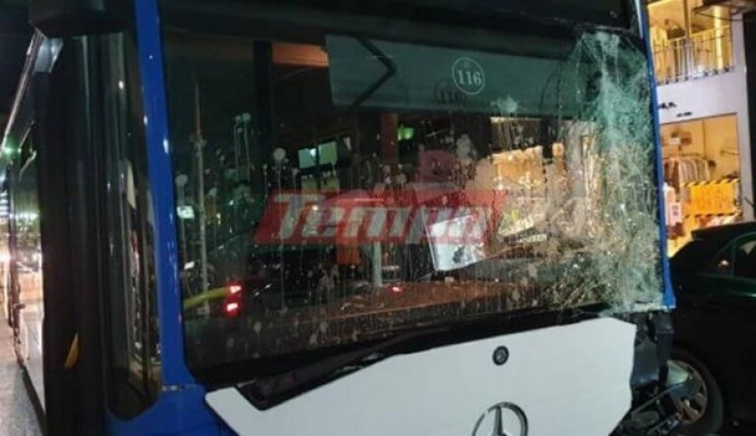 Πάτρα: Πανικός και ζημιές από ακυβέρνητο λεωφορείο! video