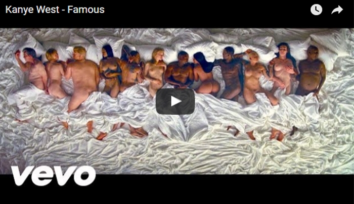 Famous: Σαρώνει σε dislikes στο Youtube το νέο videoclip του Kάνιε Γουεστ (Βίντεο)