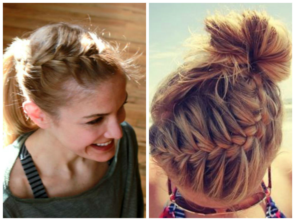 Braided Hairstyle for Gym Hairstyles1