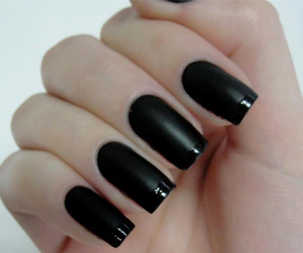 black nail nails pretty 21233