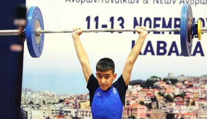 Στην αποστολή για το Παγκόσμιο Πρωτάθλημα Άρσης Βαρών Παίδων (U17) ο 14χρονος Παναγιώτης Σπύρου του Ανταγόρα