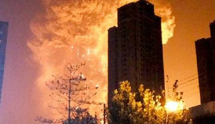 Κόλαση φωτιάς και εκρήξεων στη βόρεια Κίνα