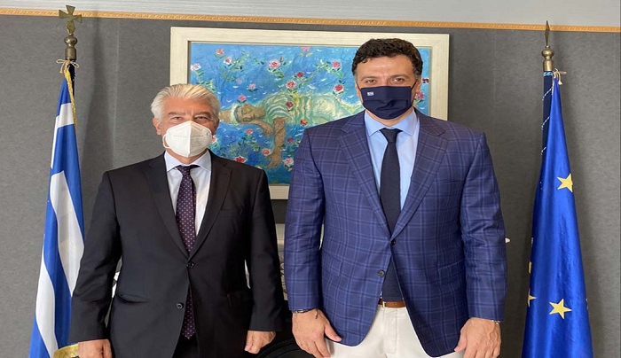Συνάντηση Υπ. Τουρισμού Βασ. Κικίλια με τον Πρέσβη της Γερμανίας Ερνστ Ράιχελ