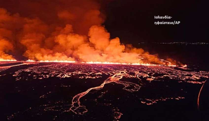 Ισλανδία: Συναγερμός μετά την έκρηξη ηφαιστείου – Προειδοποίηση μετεωρολόγων
