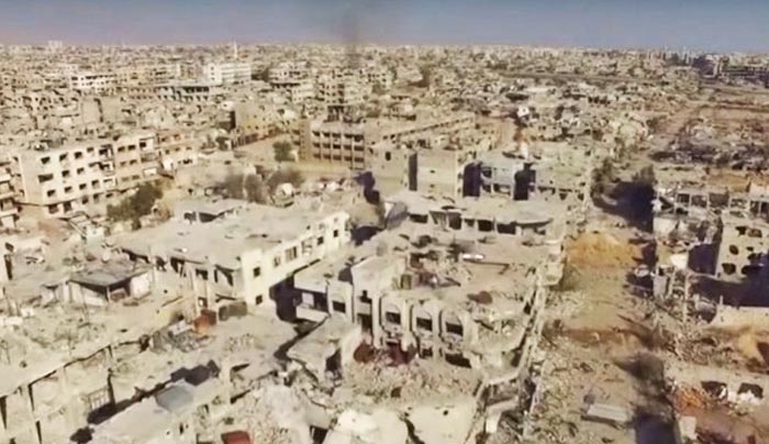 Φρίκη! Κρανίου τόπος στη Δαμασκό – Απίστευτες εικόνες καταστροφής - ΒΙΝΤΕΟ
