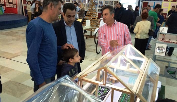 «Ο Νεκτάριος Σαντορινιός στα εγκαίνια της 4ης Μαθητικής Έκθεσης Έργων του 1ου Εργαστηριακού Κέντρου Ρόδου»