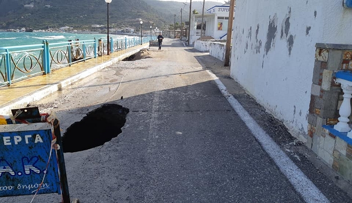 Γ. Κοκκαλάκης: Αποκαταστάθηκε η καθίζηση του δρόμου στο λιμάνι της Κεφάλου