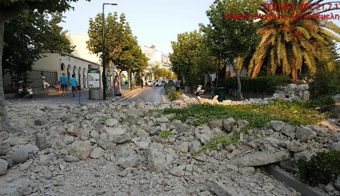 Εικόνες βιβλικής καταστροφής από το σεισμό στην Κω (φωτό-βίντεο)