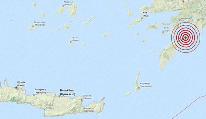 Σεισμός 4 Ρίχτερ στη Ρόδο