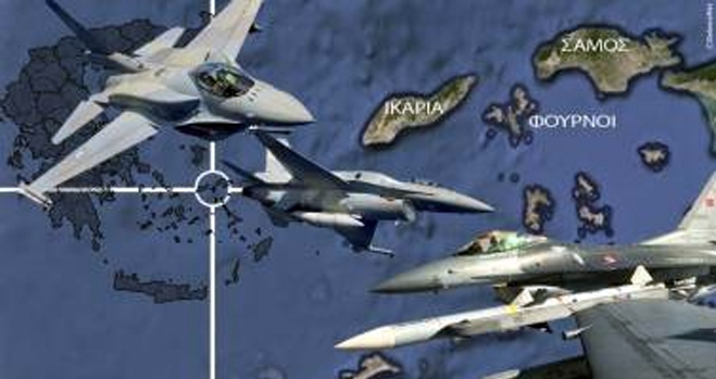 &quot;Τραβάει το σχοινί η Άγκυρα&quot;-Υπέρπτηση 6 τουρκικών μαχητικών F-16 πάνω από τους Φούρνους