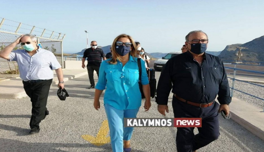Από την επίσκεψη της Υφυπουργού Υγείας στην Κάλυμνο (video)