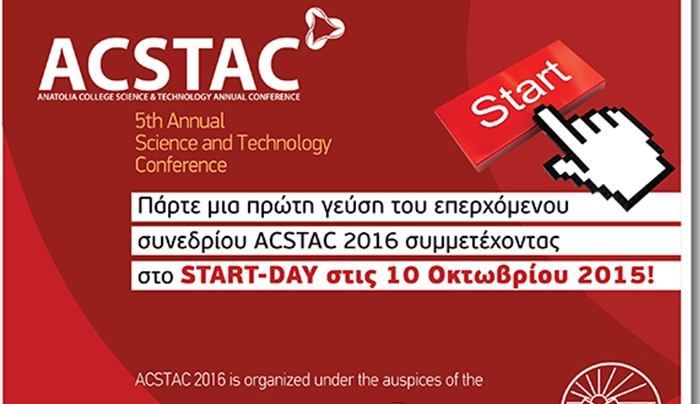 5o Μαθητικό Συνέδριο Επιστήμης &amp; Τεχνολογίας Anatolia College Science &amp; Technology Annual Conference  ACSTAC 2016