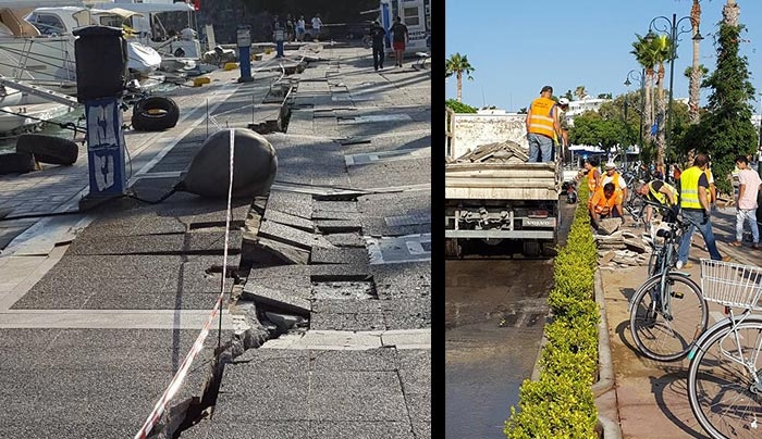 Ειδικοί λιμενολόγοι στην Κω για να εκτιμήσουν τις ζημιές στο λιμάνι