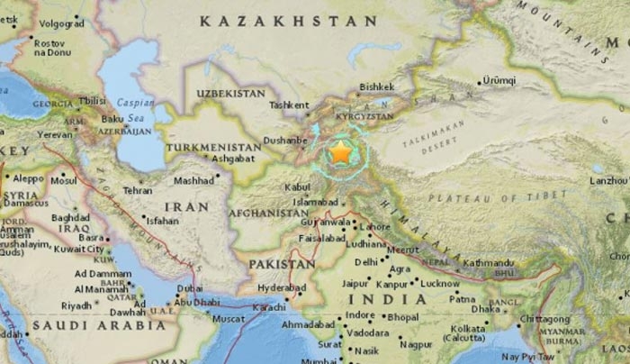 Η γη σείεται στο Τατζικιστάν!-Ισχυρός σεισμός 7,2 Ρίχτερ
