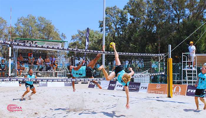 Εντυπωσιακή πρεμιέρα για το 1ο Διεθνές Open World Tournament Footvolley στην Κω