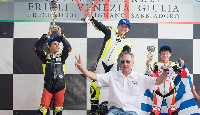 Ο FOURQUEZ28 φορτσάρει στο Ιταλικό Πρωτάθλημα CNV MiniGP και κατακτά την τρίτη θέση