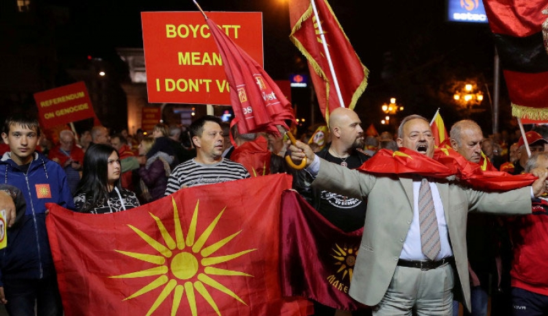 Δημοψήφισμα στη ΠΓΔΜ: Στο 91,5% το «ναι», στο 63% η αποχή