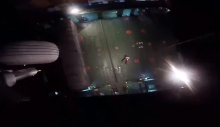 Εικόνες από τη νυχτερινή επιχείρηση μεταφοράς 45χρονου ασθενούς με ελικόπτερο του Πολεμικού Ναυτικού - ΒΙΝΤΕΟ