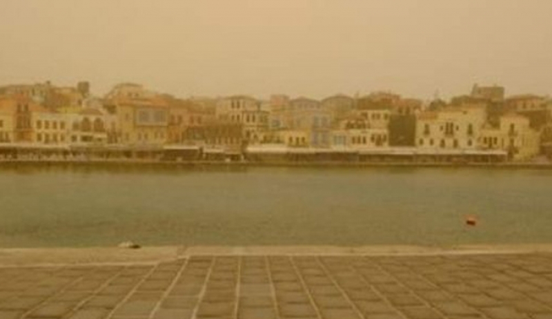 «Σκέπασε» την Κρήτη η αφρικανική σκόνη -Απίστευτες εικόνες (φωτο)