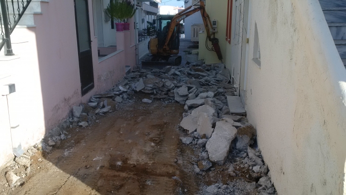 “Ξεκίνησαν τα έργα ανάπλασης στον παλαιό οικισμό Μαστιχαρίου - Προχωράμε μπροστά με έργα”