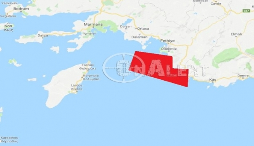 Δεσμεύουν θαλάσσια περιοχή ανοιχτά της Ρόδου οι Τούρκοι για άσκηση με πυρά
