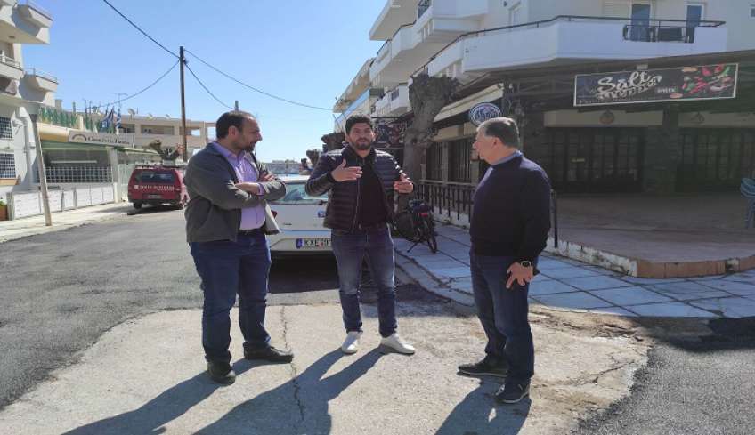 Ολοκληρώθηκαν τα πρώτα 300μ.της εργολαβίας ομβρίων στην οδό Μπουμπουλίνας, από τη ΔΕΥΑ Κω