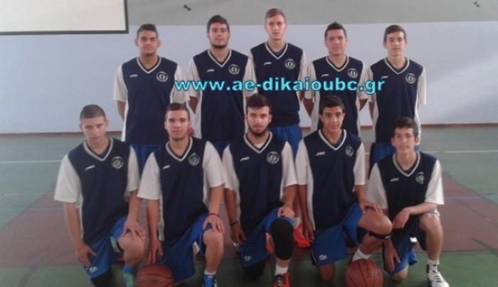 Ε.Α.ΚΑ. - Α.Ε. Δικαίου 43-70 (3η αγωνιστική εφηβικό 2014/2015)