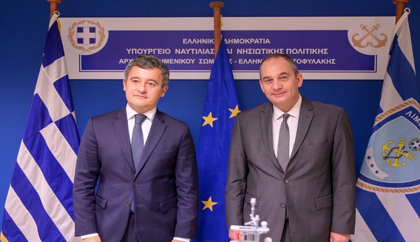 Συνάντηση Πλακιωτάκη με Γάλλο ΥΠΕΣ: Ενίσχυση των μέσων για την προστασία των ελληνικών συνόρων μέσω Frontex