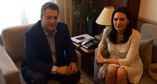 Συνάντηση της υπουργού Τουρισμού με τον Περιφερειάρχη Κεντρικής Μακεδονίας