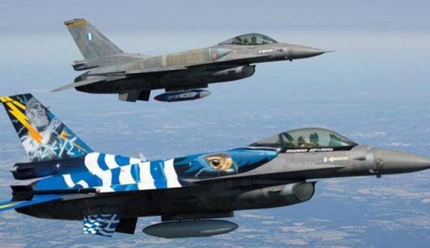 Μαχητικά αεροσκάφη πάνω από τη Ρόδο για τον εορτασμό του προστάτη της πολεμικής αεροπορίας