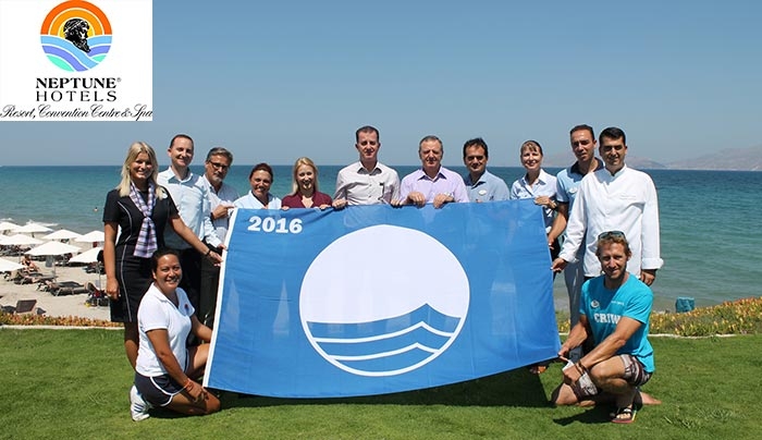 Γαλάζια Σημαία για 14η συνεχή χρονιά στo Neptune Hotels