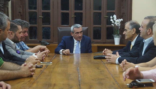 Συνάντηση του Περιφερειάρχη Νοτίου Αιγαίου κ. Γιώργου Χατζημάρκου με τον Δικηγορικό Σύλλογο  Ρόδου και το Δ.Σ. της «ΓΑΛΗΝΟΣ Α.Ε.»